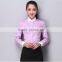 Latest Design Fashion Blouse Cotton Yarn Dyed Shirt business women blouse