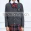 British style cardigan kids sweater 100% cotton primary school uniform designs