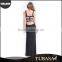 Fashion Design Polyester Bodycon U Neck Black Evening Dress Mermaid