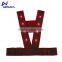 High visibility reflective LED fluorescent orange safety vest