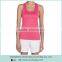 Ladies 100% polyester racerback tank top,custom stringer tank top with you logo