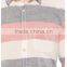 Coral Striped Short Sleeve Buttonless Men Shirt