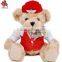Custom Captain Pilot Teddy Bear Plush Toys With Uniform