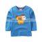 Spring autumn gray printing tiger orange sleeve kids t-shirt printing