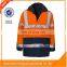 Factory Price Traffic Roadway high visibility pink safety winter jacket