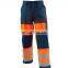 Hot sale poly cotton two tone high vis safety pants for men