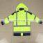 Manufacture Hi-Vis China Quality Winter Warm Safety Reflective Jacket With Pockets