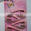 Cheap Wholesale Heart Shaped Matel Fancy Hair Snap Clips Stripe Print Hair Clips