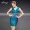 2016 Newly fashion white brown green dress skirt with sleeveless cloth for party dress