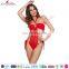 Secret Temptations sexy red teddy lingerie sexy bodysuit womens transparent sexy underwear