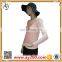Wholesale plain color long sleeve bottoming t shirt with high quality for woman