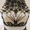New Fashion High Neck Open Back Two-Piece Champagne Tulle Beaded Short Cocktail Dress Cocktail Dresses LX339