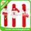 wholesale plush slap bandled x-mas slap bracelet fashion party christmas bracelet kids hot sale christmas bracelet