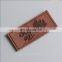 Hot Sell custom machine embossed pu leather labels Jeans With Letter Logo