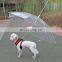 New design pet supplies dog transparent umbrella traction rope dog leash