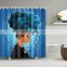 2020 Best Seller Products Iridescent Glitter Black Girl Magic Printing Shower Curtain with African Afro Queen Style
