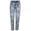 DiZNEW OEM Vintage Loose Ripped Sequins Jeans for Women