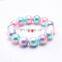 Girl Magnificent bracelet Children Kids Mermaid Beads Bubblegum Jewelry 12Colors