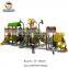 Hot sale kids plastic big tube slide with garden swing