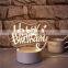 Amazon 3D Creative Acrylic Board Night Light for gifts oem artwork is welcomed