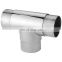 Prime Quality  Stainless Steel Handrail Connector 3 Way Corner Union Elbow 90 degree