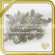 Elegant handmade crystal rhinestone trim floral applique for bridal FHA-047                        
                                                                                Supplier's Choice