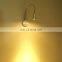 3W LED wall mount light, hotel bedside headboard reading light 12V with flexible gooseneck on/off switch