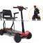 Topmedi TEW128 light weight 3 wheel automatic folding electric mobility scooter for adult