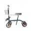 knocked down steerable seated leg support safe adjustable handicap medical knee rollator scooter walker for injury
