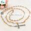 Fashion catholic plastic rosary bead necklace Wholesale