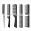 2021  high quality black straight Hair Combs  Carbon Fiber Comb with custom logo