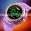 SKMEI 1597 Luminous Watch Women LED digital Colorful Light with Transparent Case Strap