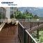 High end black exterior stair balustrades handrails