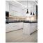 New Arrival Home Furniture Lacquer Finish Cocina Modern White Gray Glossy Kitchen Cabinet