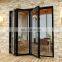 Interior Home Aluminum Glass Aluminum Double Folding Elevator Door