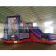 Inflatable cartoon hero slide children's trampoline customize bouncy castle with barrier