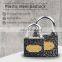 Cheap price Sample available double waterproof ring black iron box lock Custom safety Iron Padlock