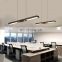 Dining Room Pendant Lamp Modern Minimalist LED Dining Room Hanging Lamp One Word Long Chandelier