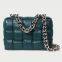 High-end fashion leather woven bag chain hand-held shoulder bag women's French all-match trend exquisite