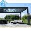 Aluminium Waterproof Outdoor Pergola Garden Opening Pergola Louver Roof