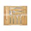 Bamboo Wood Expandable Tableware Storage Drawer Organizer with 8 Compartments Cutlery Tray Bamboo Box Flatware Utensil TrayBamb