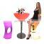 Led Counter Table Chair /Time Modern PE Plastic Shell Material Outdoor Furniture LED Light Glowing Bar Led Chair