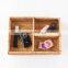 High Quality Wicker Rattan Woven Storage Basket 3 compartments Cosmetic Storage Tray Wholesale Supplier