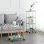 Round shelving cart kitchen shelving bathroom kitchen clutter storage cart shelving living room nightstand
