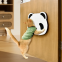 MEOW LOVE Panda-Shaped Cat Scraper The Cat Corrugated Scraper of The Vertical Can Be Attached Wall Decorate Without Shavings.