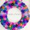 Plastic Ribbon Bow Decoratived Christmas Swag/ Wreath with 176 Star Bows
