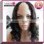 Factory Cheap 18" Body Wave Virgin Brazilian Hair U Part Wig For Sale
