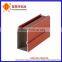 Anodized Wood Grain Aluminum Extrusion Profile for the Caravan Window