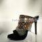 China Factory Wholesale Suede Material Fashion Women High Heel Sandal Slipper 120mm