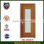 best price interior single swing Cherry wood glass door